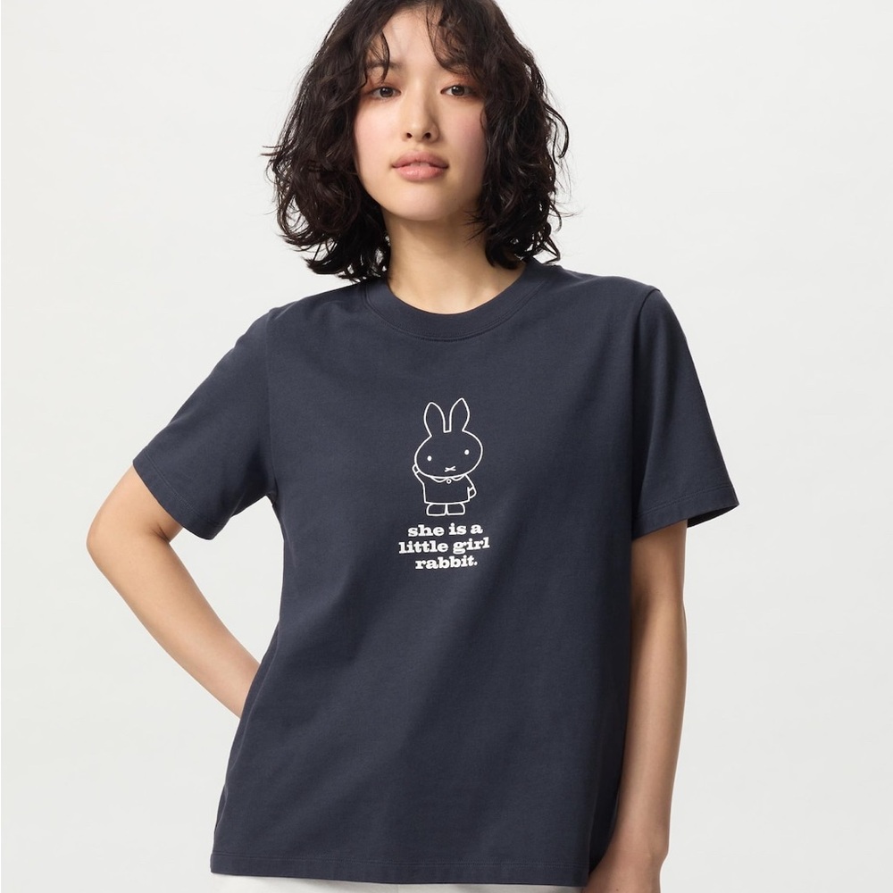 New🐰Miffy T-Shirt Dk Gray sz Medium